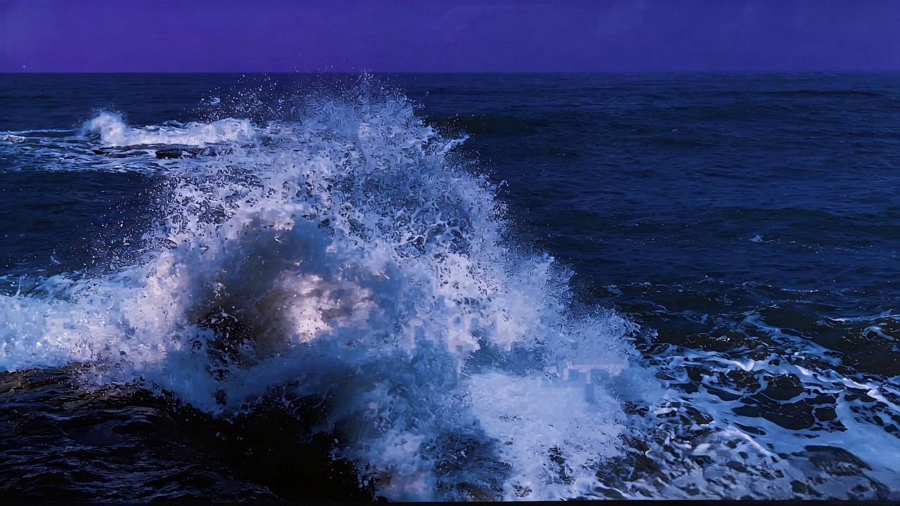 Relaxing Ocean Waves in the Deep Night 🌙 Sleep Sounds for Insomnia