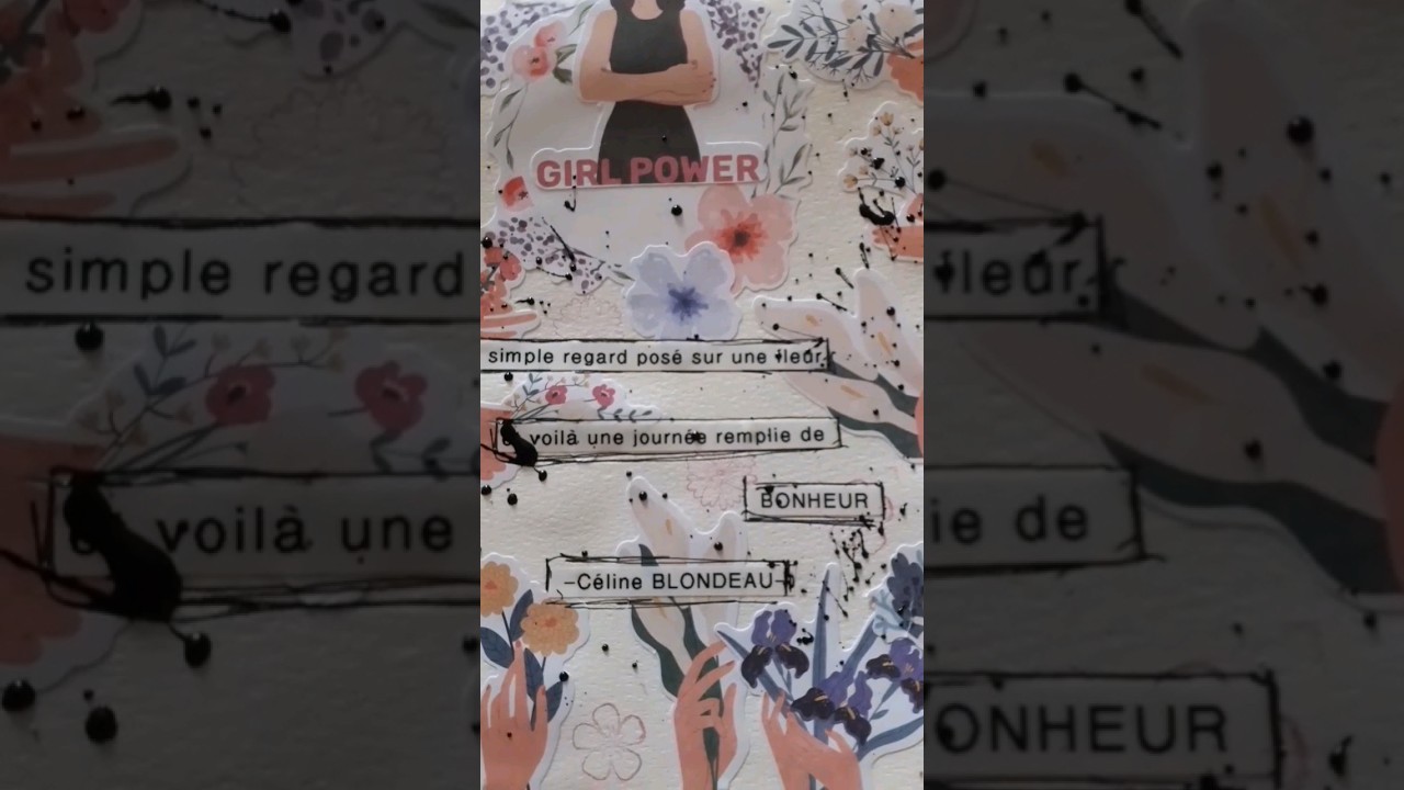 Mini art journal - Stickers Action #tutorial #action