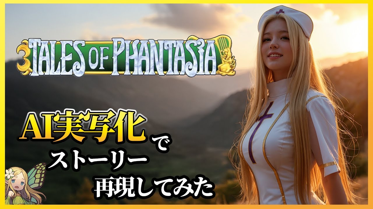 【テイルズオブファンタジア】オープニングから過去に行くまでをAIで再現してみた(Part1 現代編)