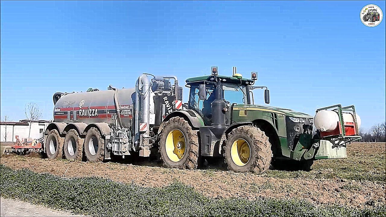 John Deere 8320R + Ravizza OverTruck III - GORINI - Interramento liquame 2022