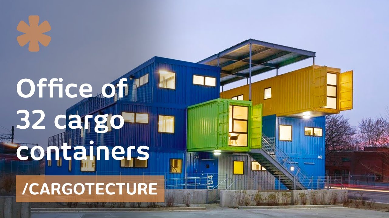 Box Office stacks 32 colorful containers into stunning building