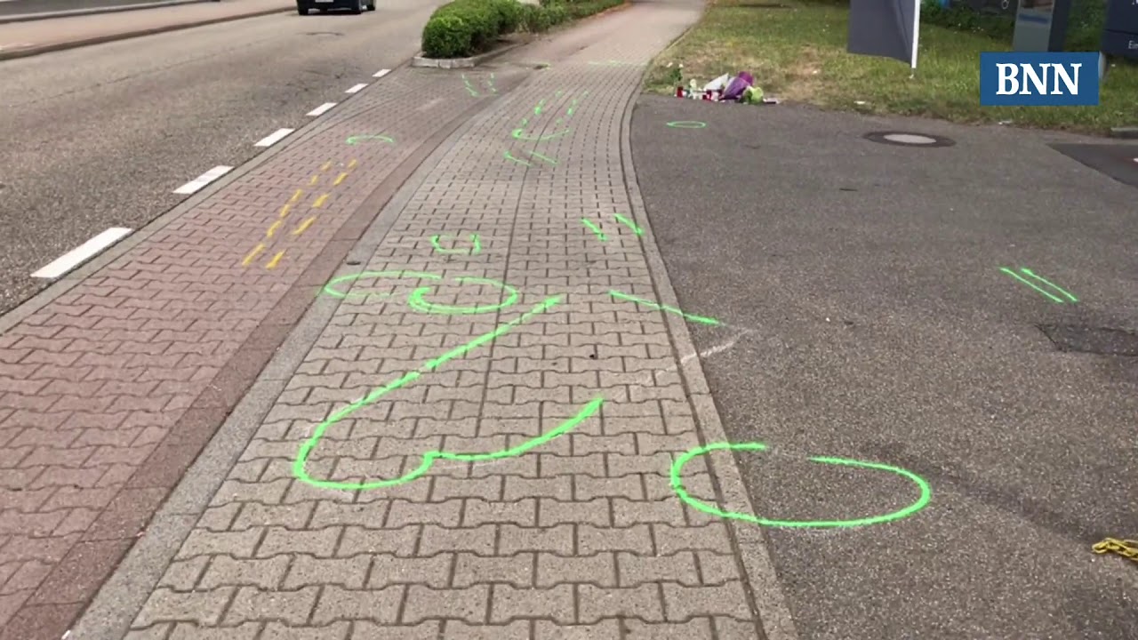 Die Unfallstelle in der Goethestraße in Gaggenau