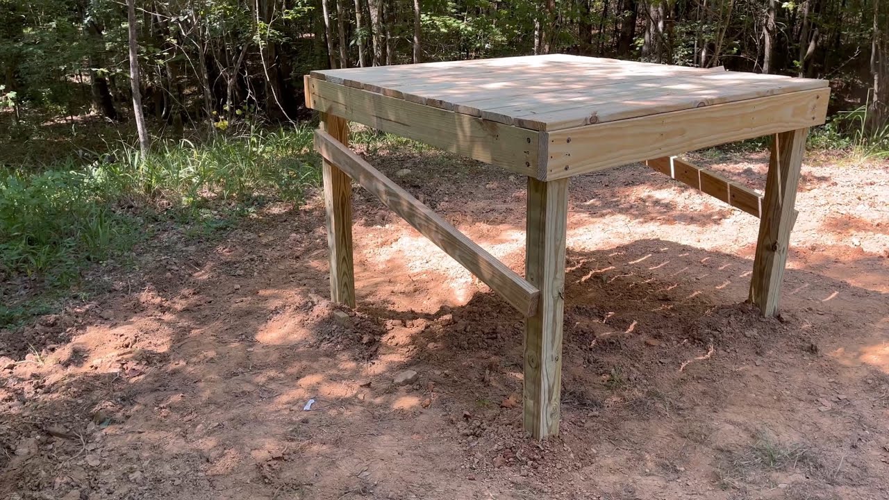 Building an Elevated Ground Blind Platform!(Budget Build)