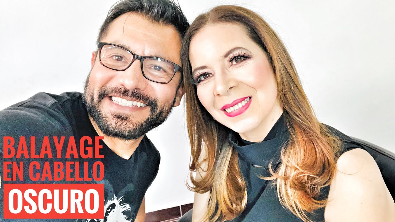 Balayage En Cabello Tinturado Oscuro