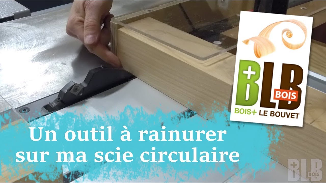Une fraise à rainurer sur ma scie circulaire