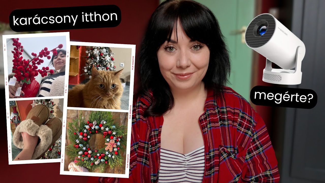 🎄✨ VLOGMAS 2 | Karácsonyfadíszítés, sütés-főzés + Temu projektor teszt | olcsó, de megéri?