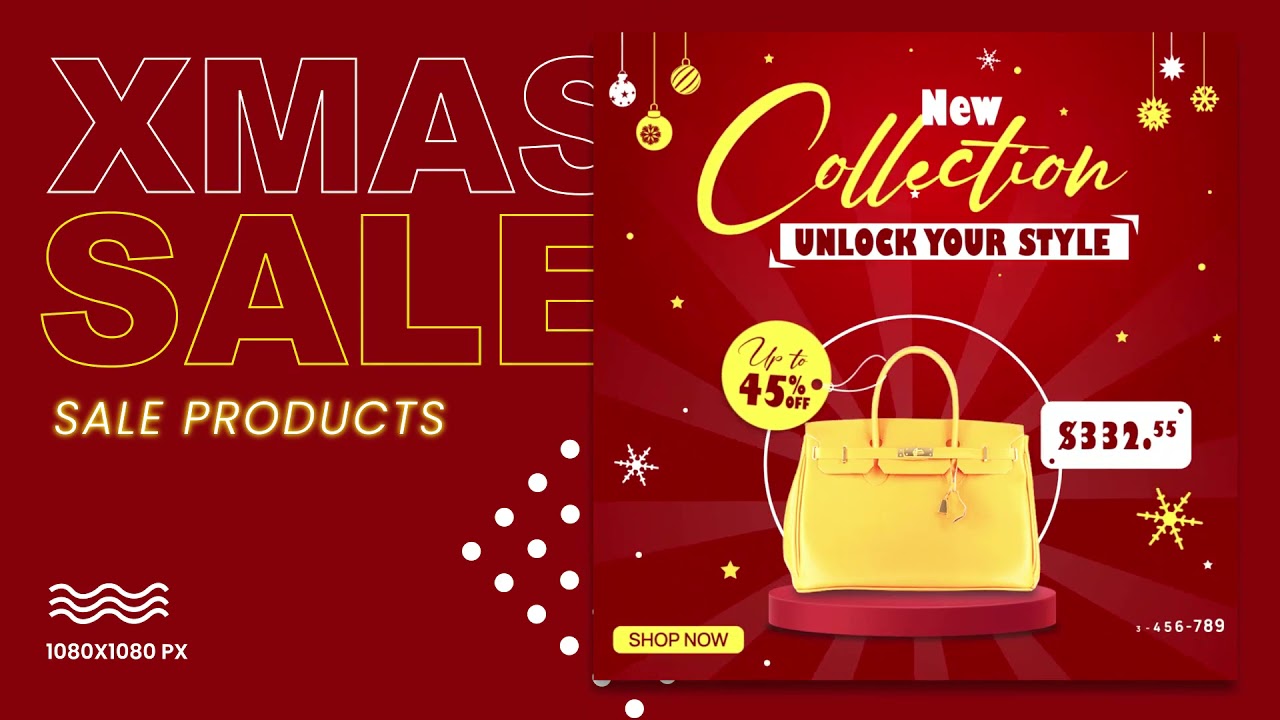 Merry Christmas Sale Banner Template