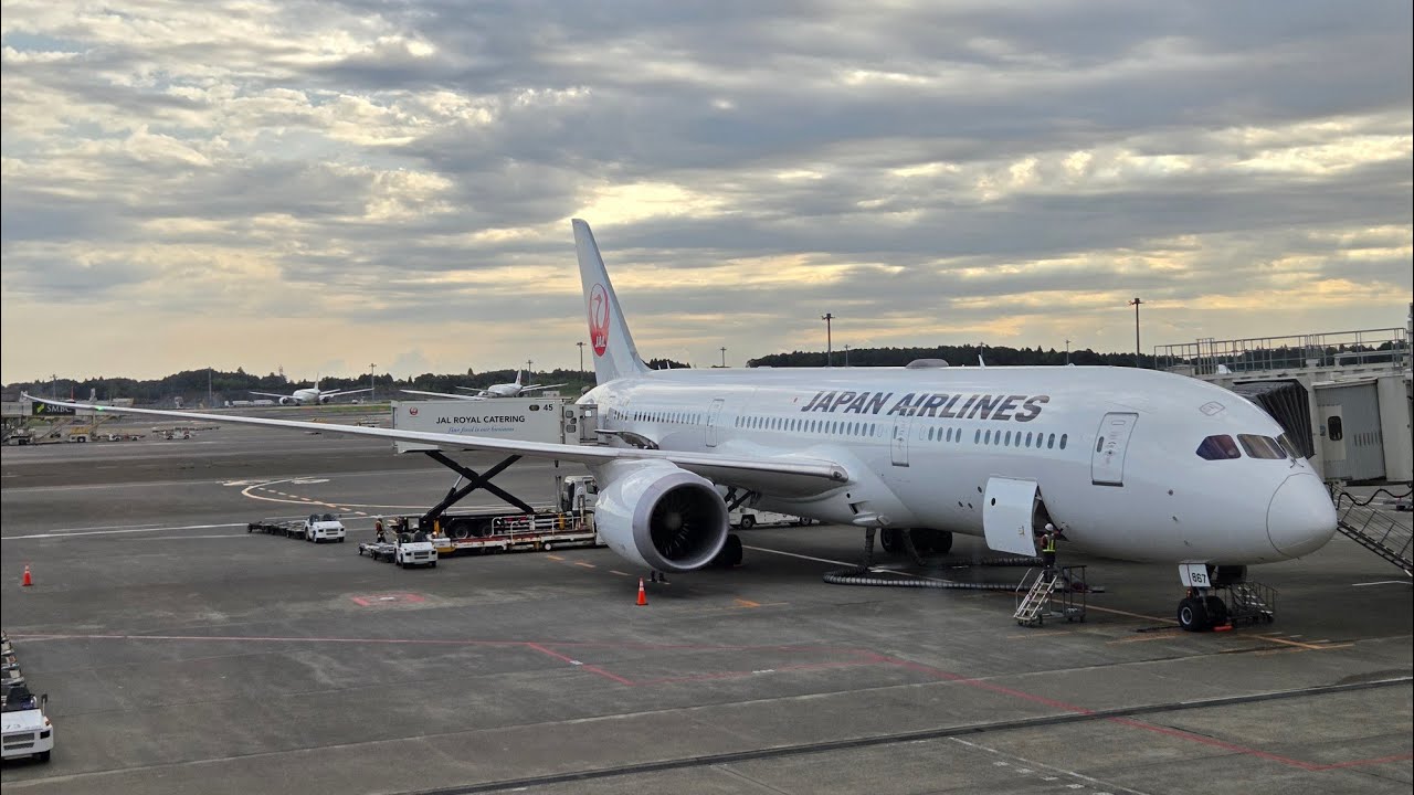 Japan Airlines Boeing 787-9 (JA867J) landing at Tokyo Narita International Airport
