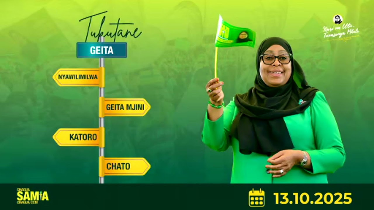 ✅ MGOMBEA URAIS KUPITIA CCM, DKT. SAMIA SULUHU HASSAN AKIWA KATIKA KAMPENI - KATORO