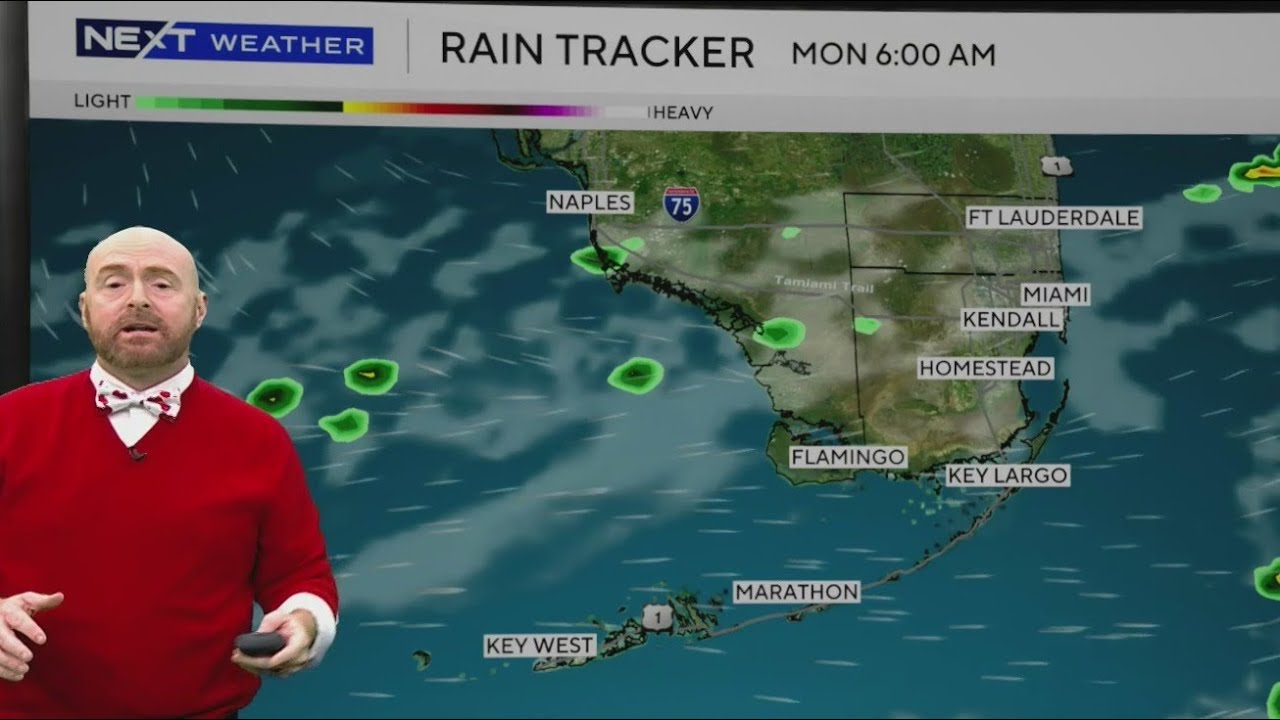 It's a dry Valentine's Day in South Florida but rainfall chances might increase in the next couple o