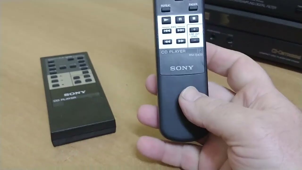 Teste Controle Remoto CD Player Sony RM-D505 e RM-D420