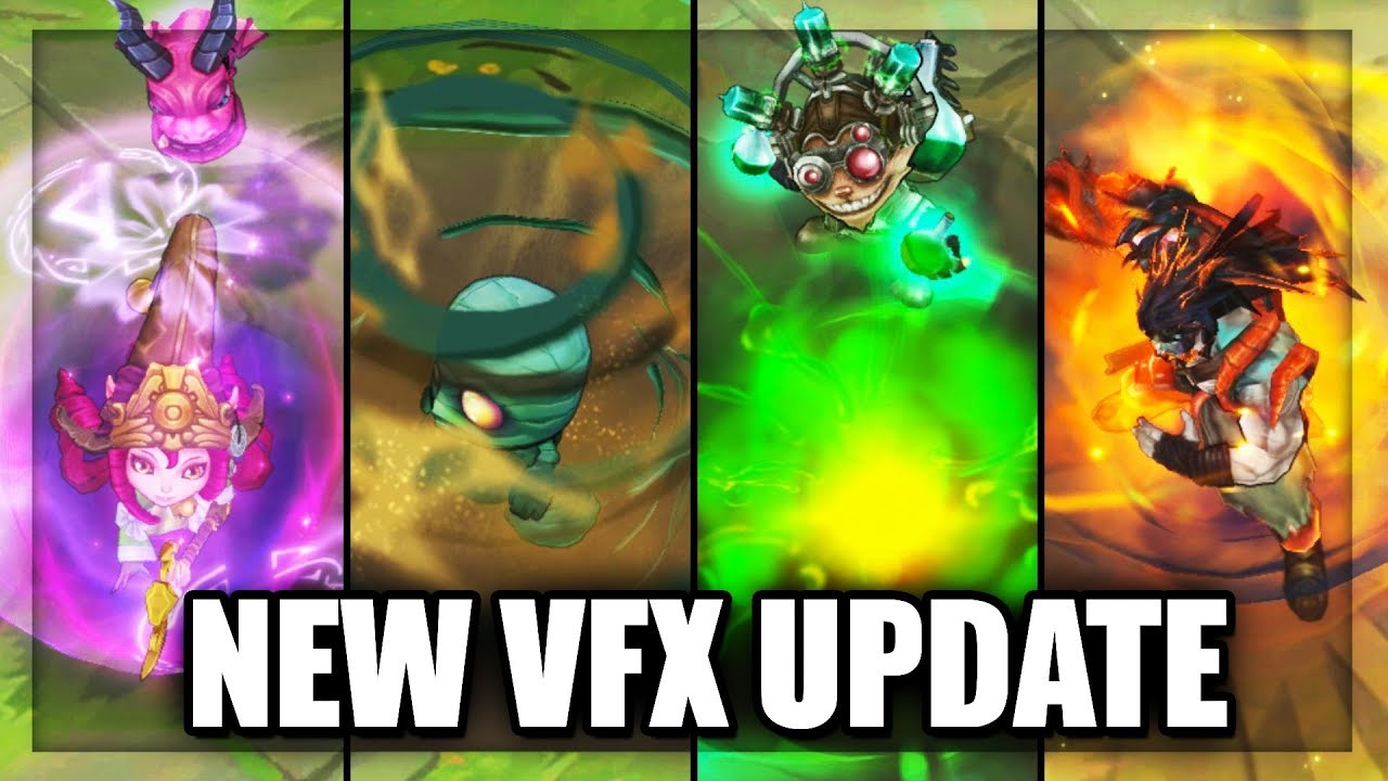 All Tryndamere, Lulu, Amumu, Ziggs Skins Visual Effects VFX Update 2019 (League of Legends)