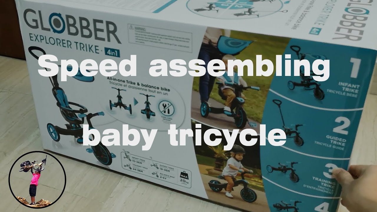 Globber Explorer Trike 4 in 1 Baby Tricycle Speed Build