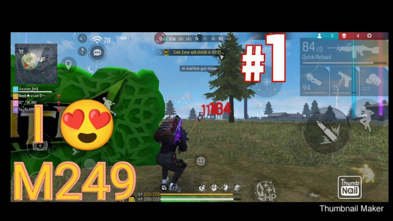 [ BIZON FF ] I love M249 #bizonff #bizonyt #bizonffytchannel #freefire