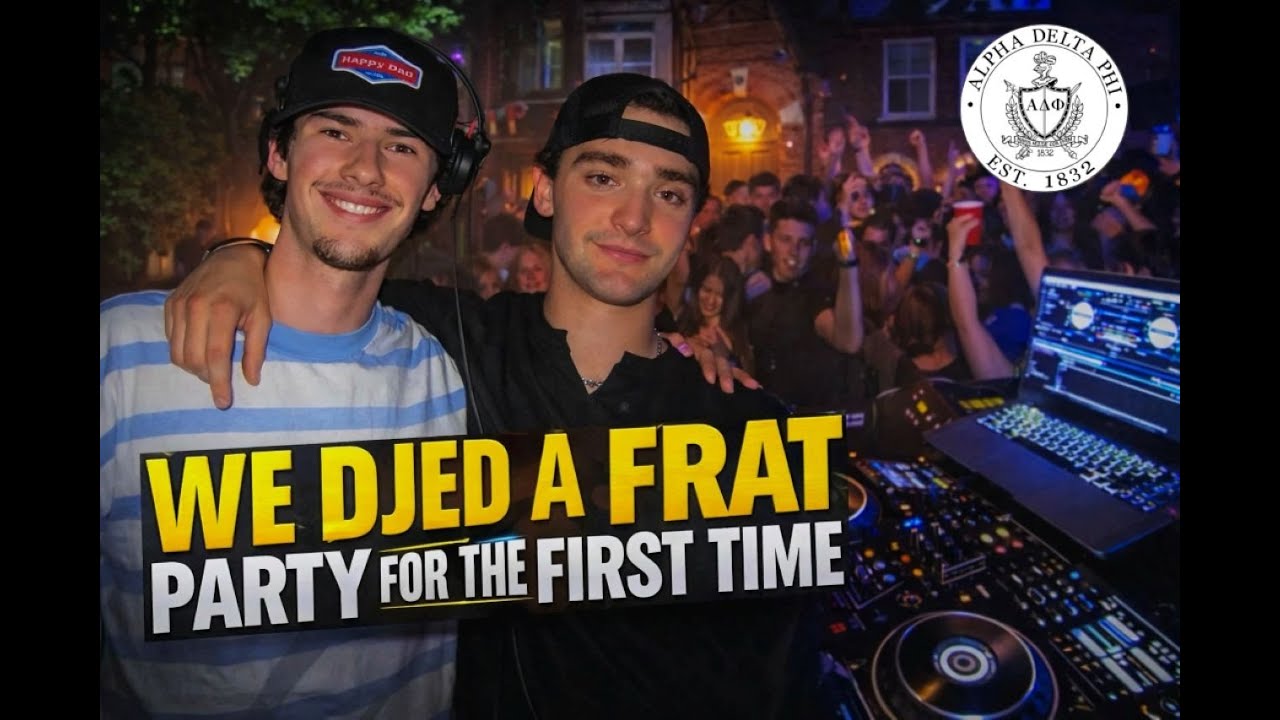 WE DJED A MCGILL FRAT PARTY FOR THE FIRST TIME (ALPHA DELTA PHI)  | Road to Ibiza part 1