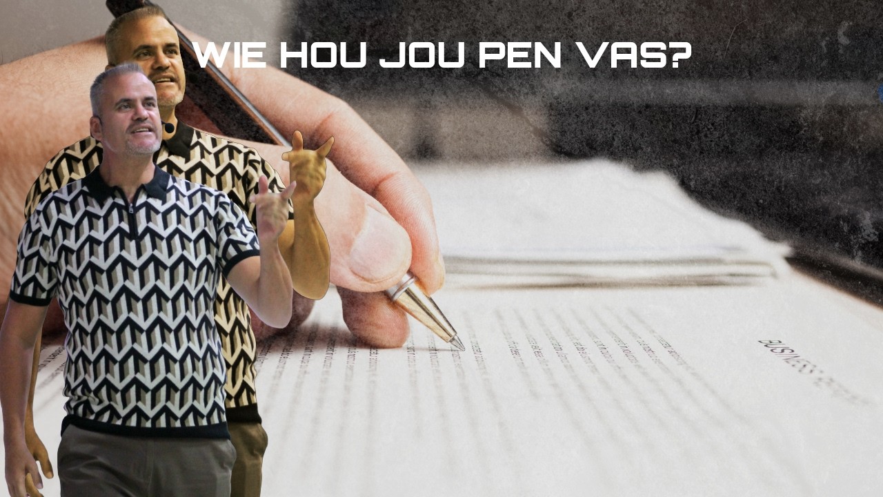 Pastoor Desmond Wessels: Gee die pen vir God.