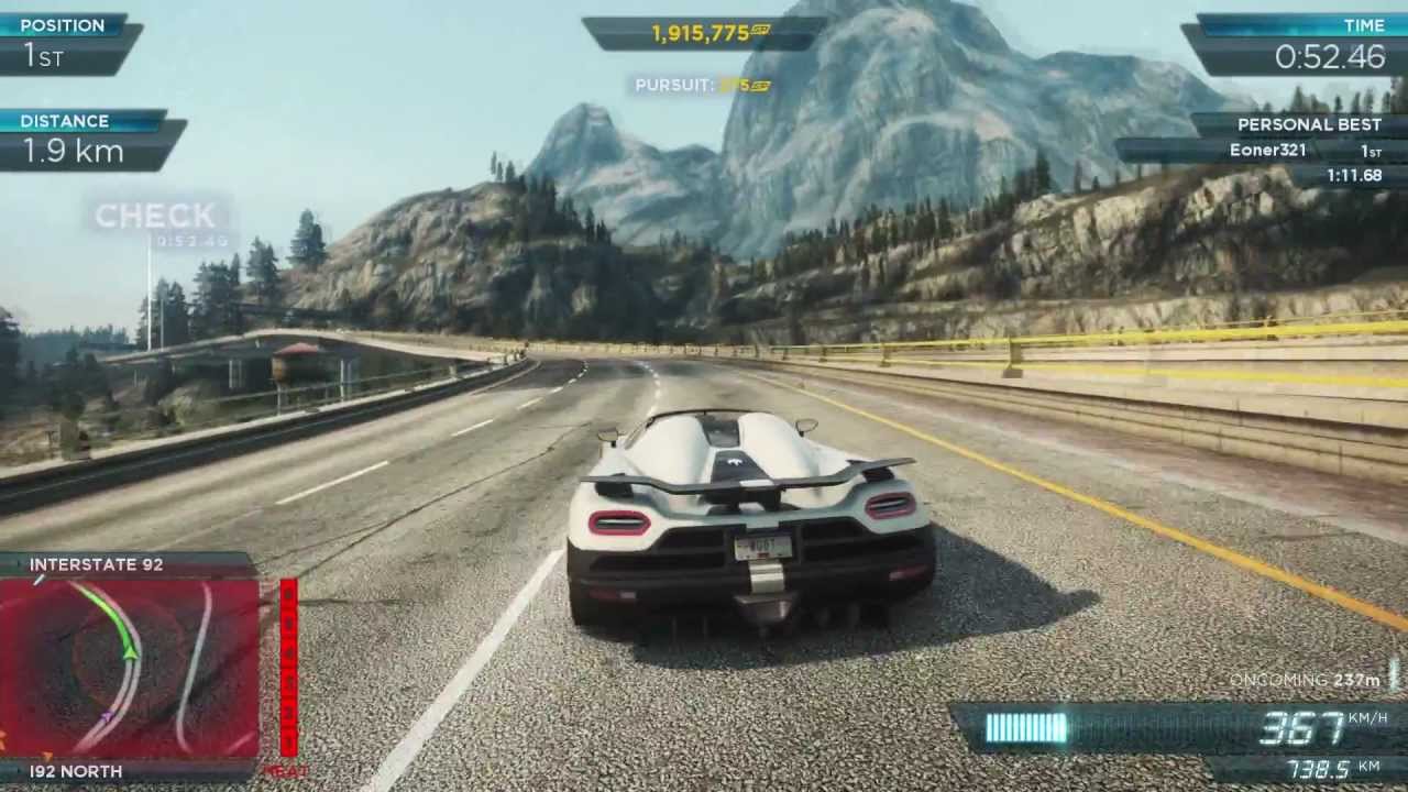 NFS Most Wanted 2012 - Koenigsegg Agera R (2) - 1080p