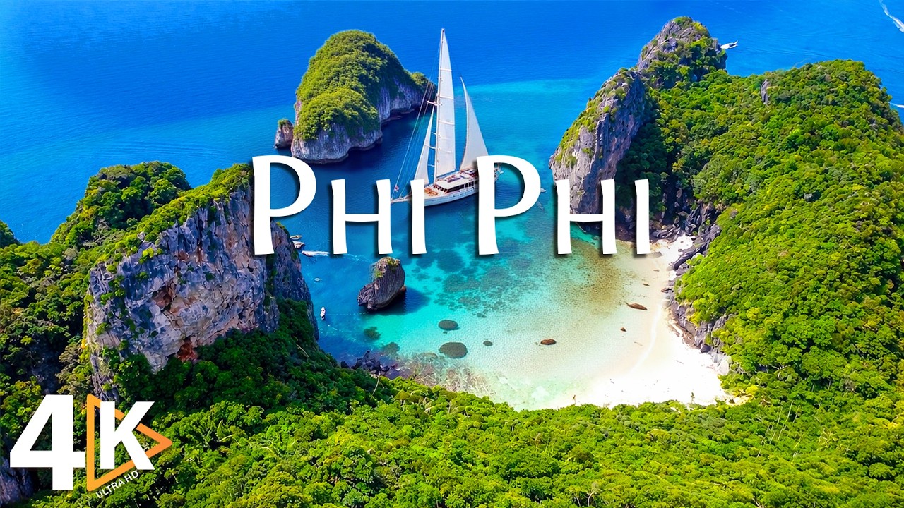WONDERS OF PHI PHI 4K – Ocean Breeze, Limestone Cliffs & Paradise Views