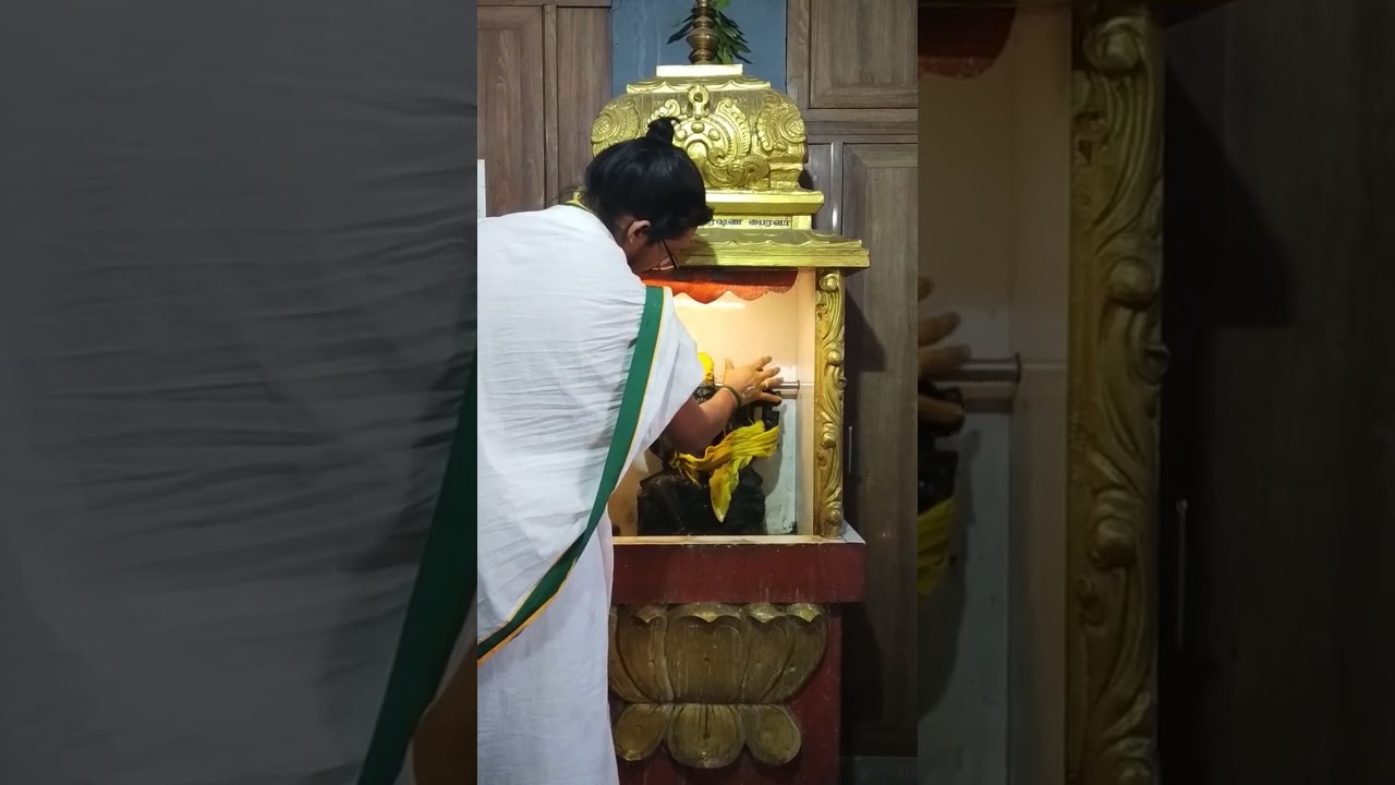 9.2.26 தேய்பிறை அஷ்டமி.ஶ்ரீ ஸ்வர்ண ஆகர்ஷண பைரவர் மனோன்மணி தாயாருக்கு அபிஷேகம் அலங்காரம்  தீபாராதனை.