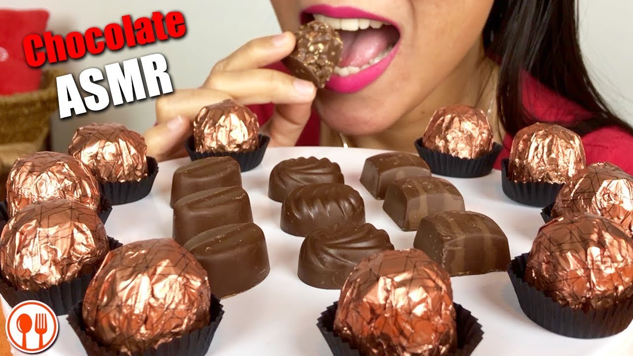 ASMR Assorted Chocolates (eating sounds) | LaniEats ASMR