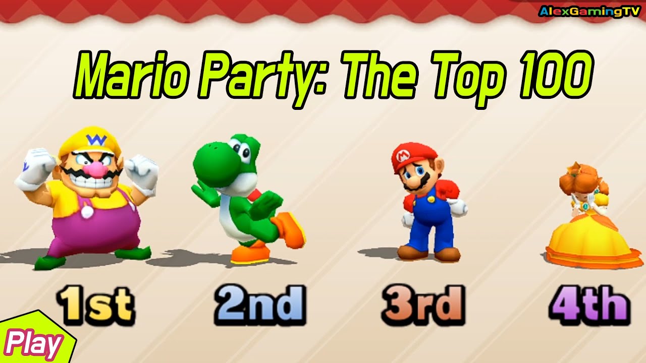 Mario Party: The Top 100 Minigames - Yosh Vs Daisy Vs Wario Vs Mario