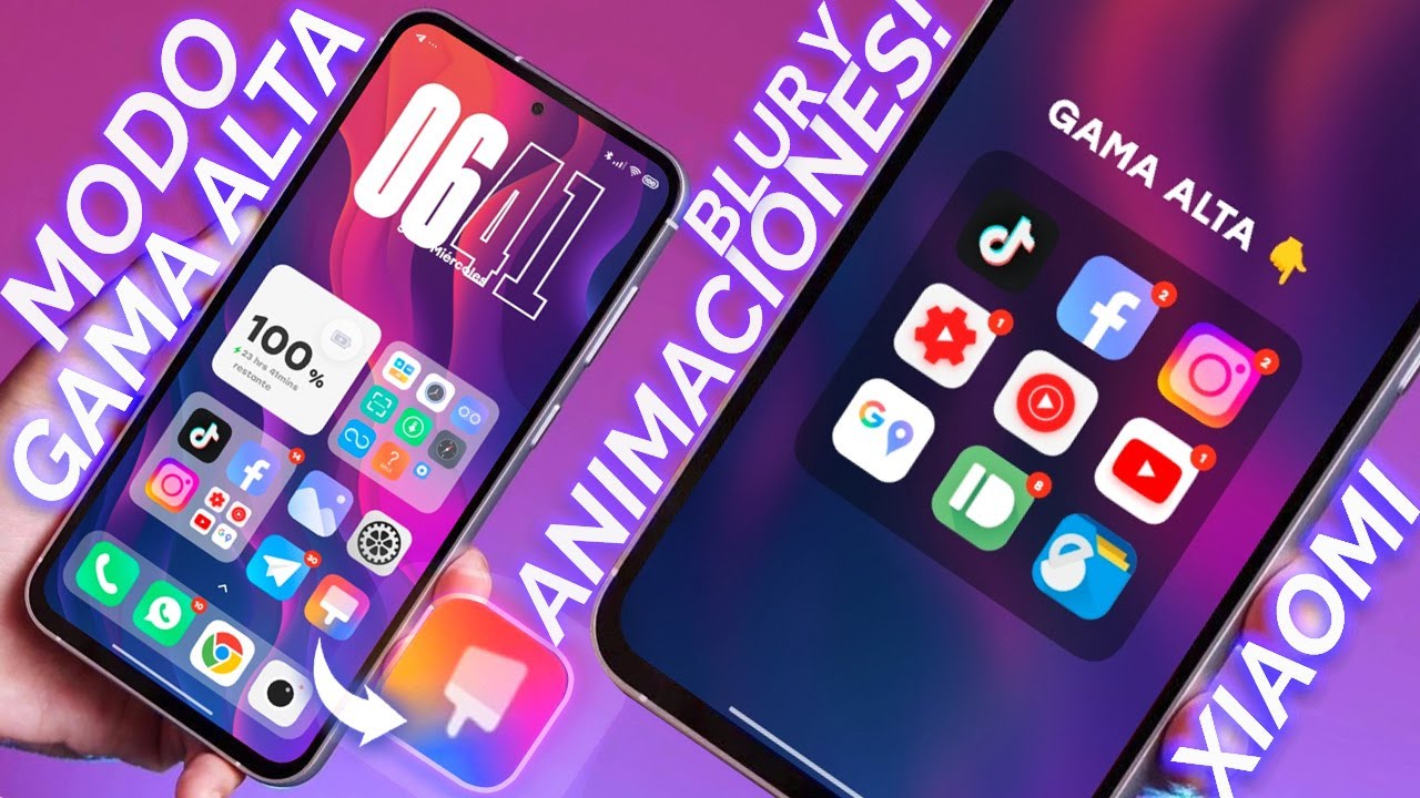 Forzar Modo Gama ALTA en Cualquier XIAOMI! ACTIVA Animaciones de Iconos, Blur de Carpetas y MÁS