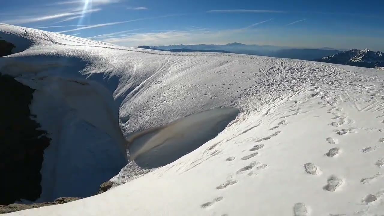 Monte Cabianca dal Canale nord.Discesa dalla via normale