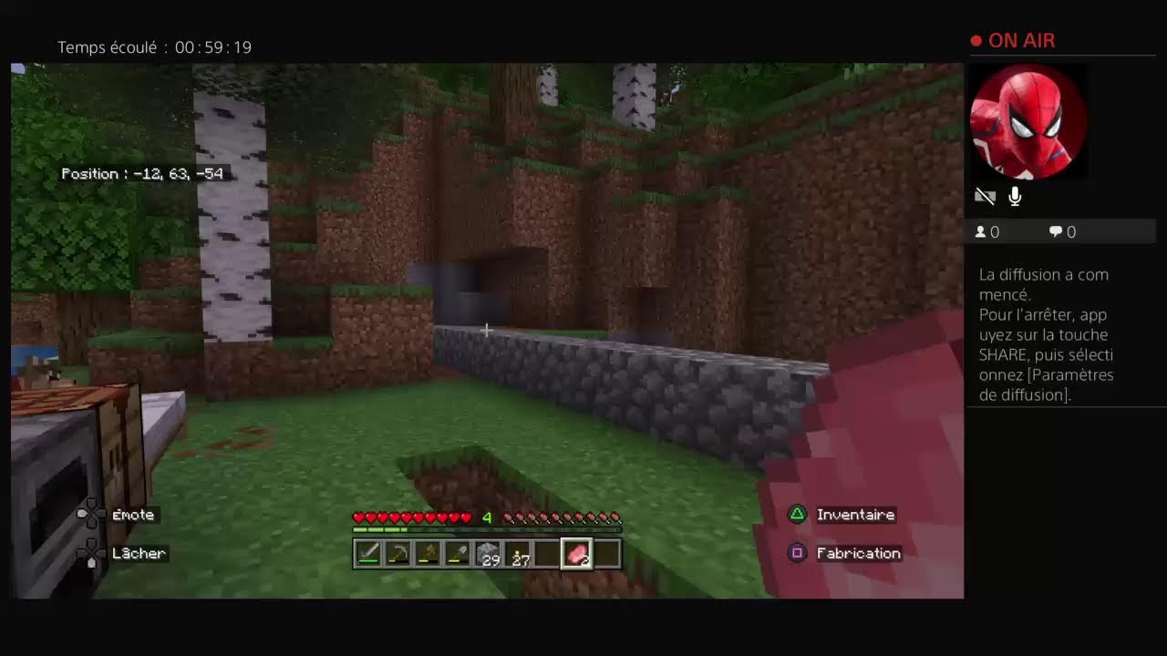Live minecraft partie 1