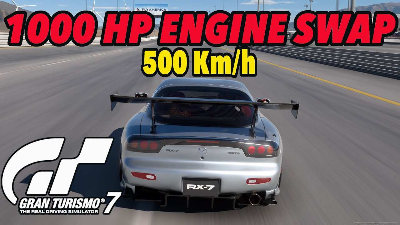 GT7 - Mazda RX 7 Engine Swap - 500 km/h Topspeed