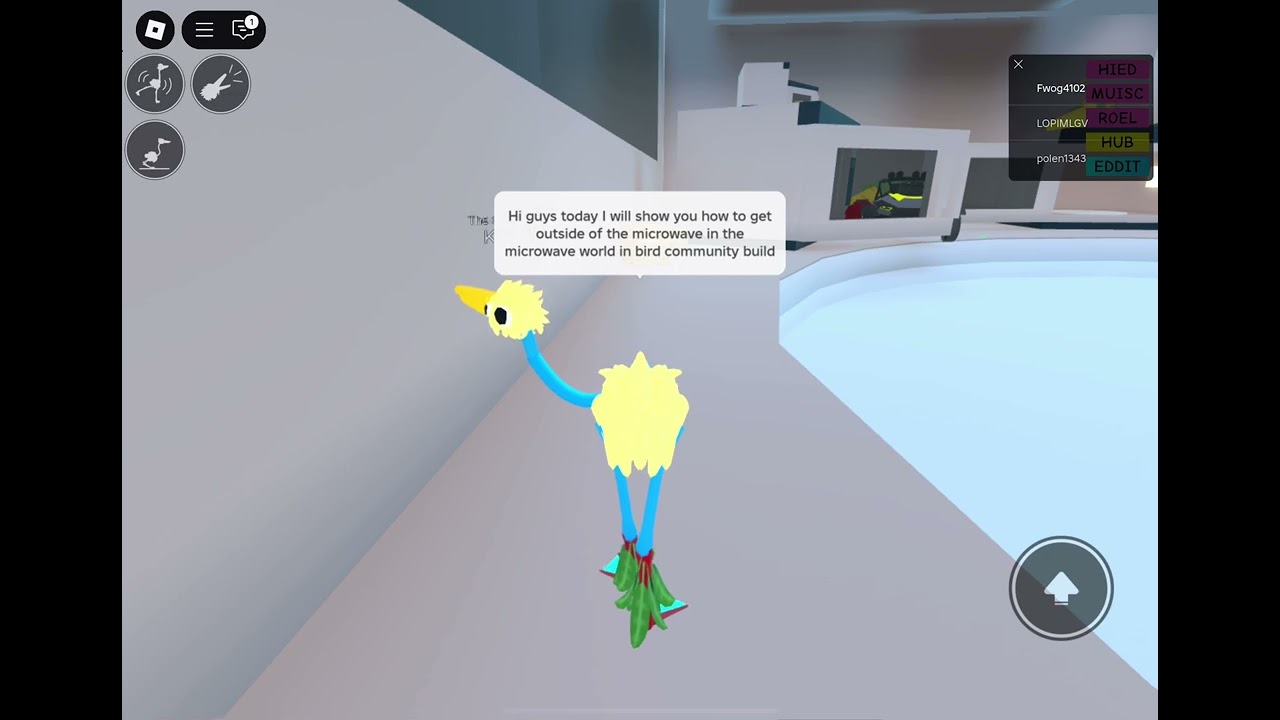 How to get outside side of the microwave in BIRD community build