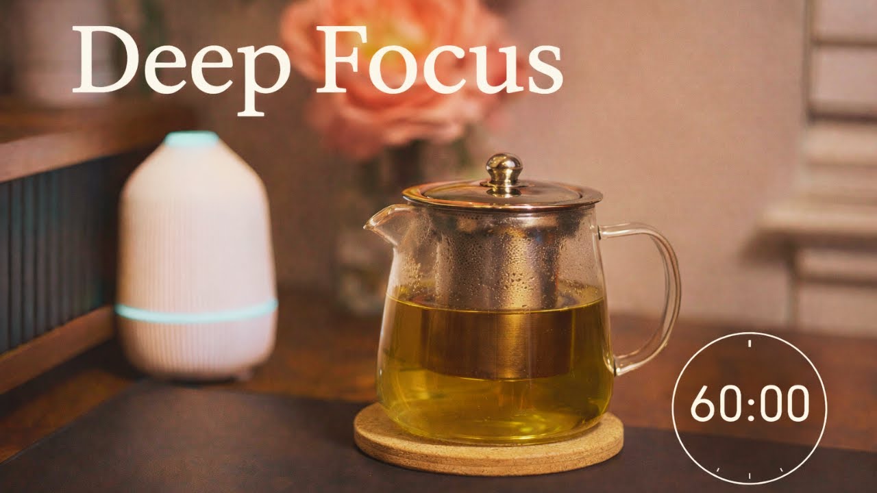 1 Hour Deep Focus · Pink Noise · Study With Me