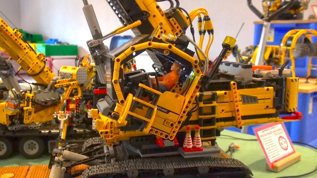 Amazing RC LEGO TECHNIC Extrem! Big Construction-Site in Lego-Scale!