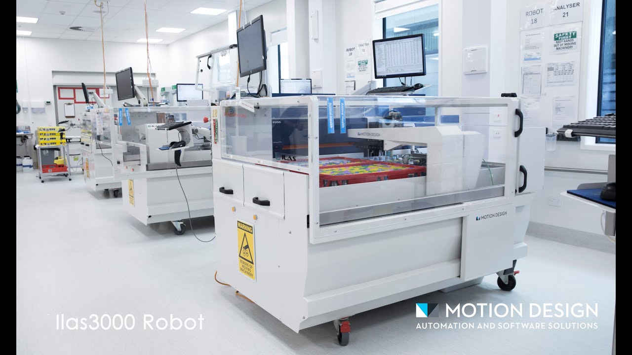 ILAS3000 - Combi Analyser Automation for Milk Testing Laboratories | Motion Design Ltd