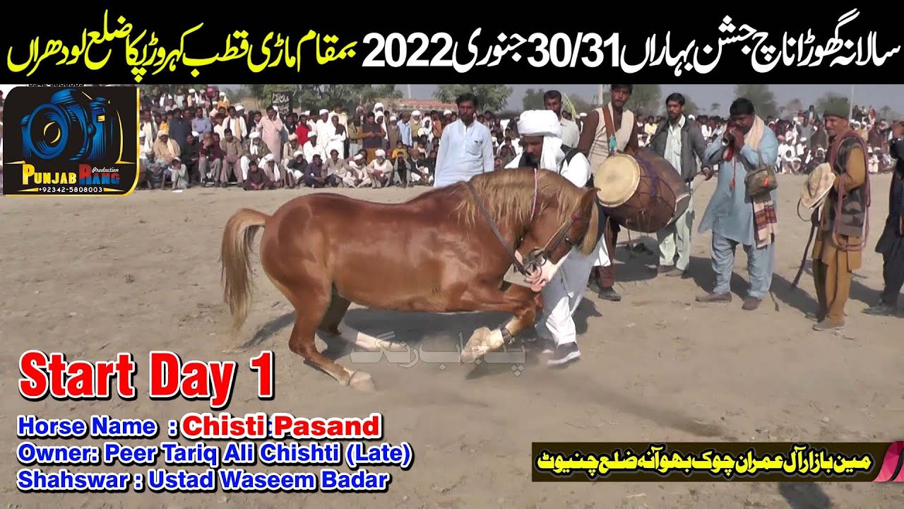 Chishti Pasand ll Sardar Tariq Chishti ll Horse Dance ll Mari Qutab Kahroar Pakka Lodhran 30 Janu