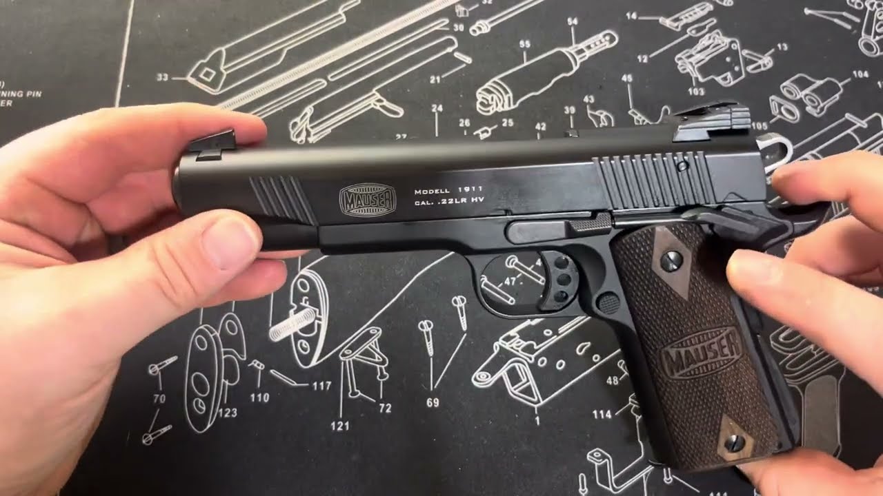 How to fieldstrip a GSG 1911 22 lr(Mauser,sig sauer,Ati,etc)