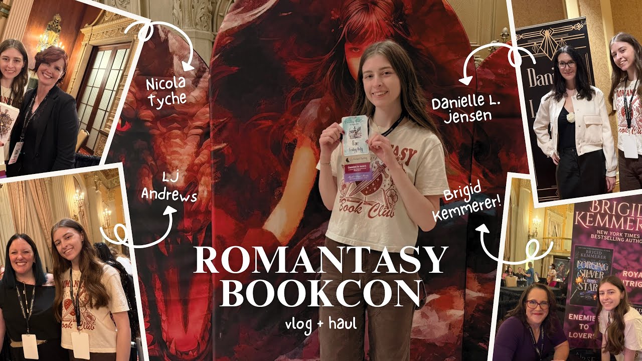 i went to a romantasy book convention! - vlog + haul