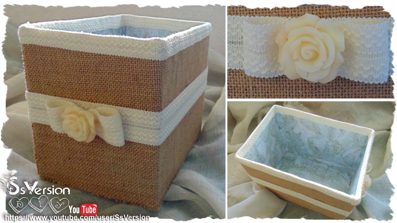 Contenitore Shabby Chic FAI DA TE| Riciclo Creativo | DIY Shabby Chic Storage Box