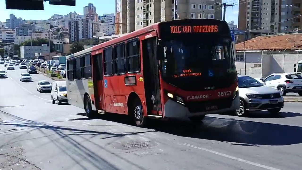 Av. Amazonas - Nova Su&iacute;&ccedil;a - Viaduto Silva Lobo - Parte do Movimento de &Ocirc;nibus em Belo Horizonte MG