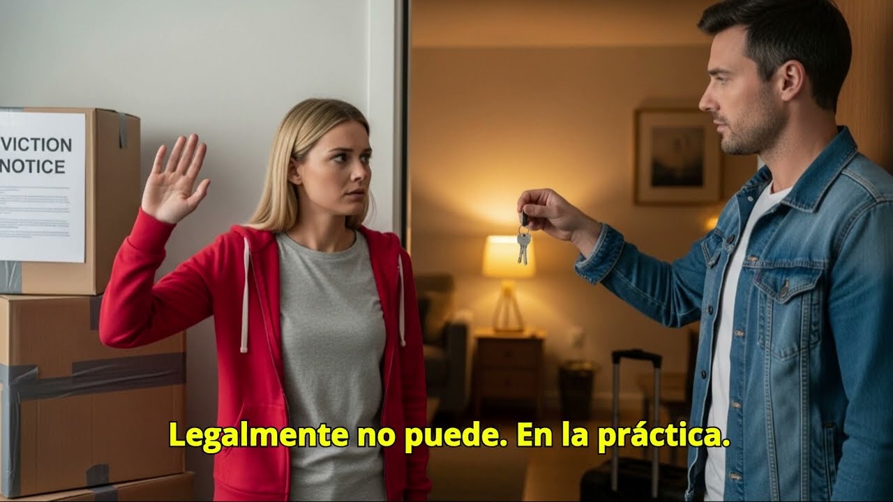 Múdate conmigo», le dije a mi vecina desalojada; ella dijo: «Eso no tiene gracia», hasta que le