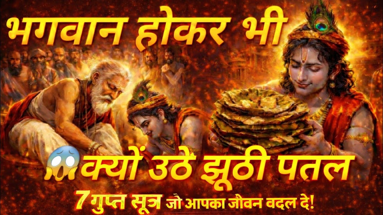 श्री कृष्ण ने क्यों उठाई मेहमानों की झूठी पत्तलें? 😱 | आँखों में आँसू ला देगी ये कथा!