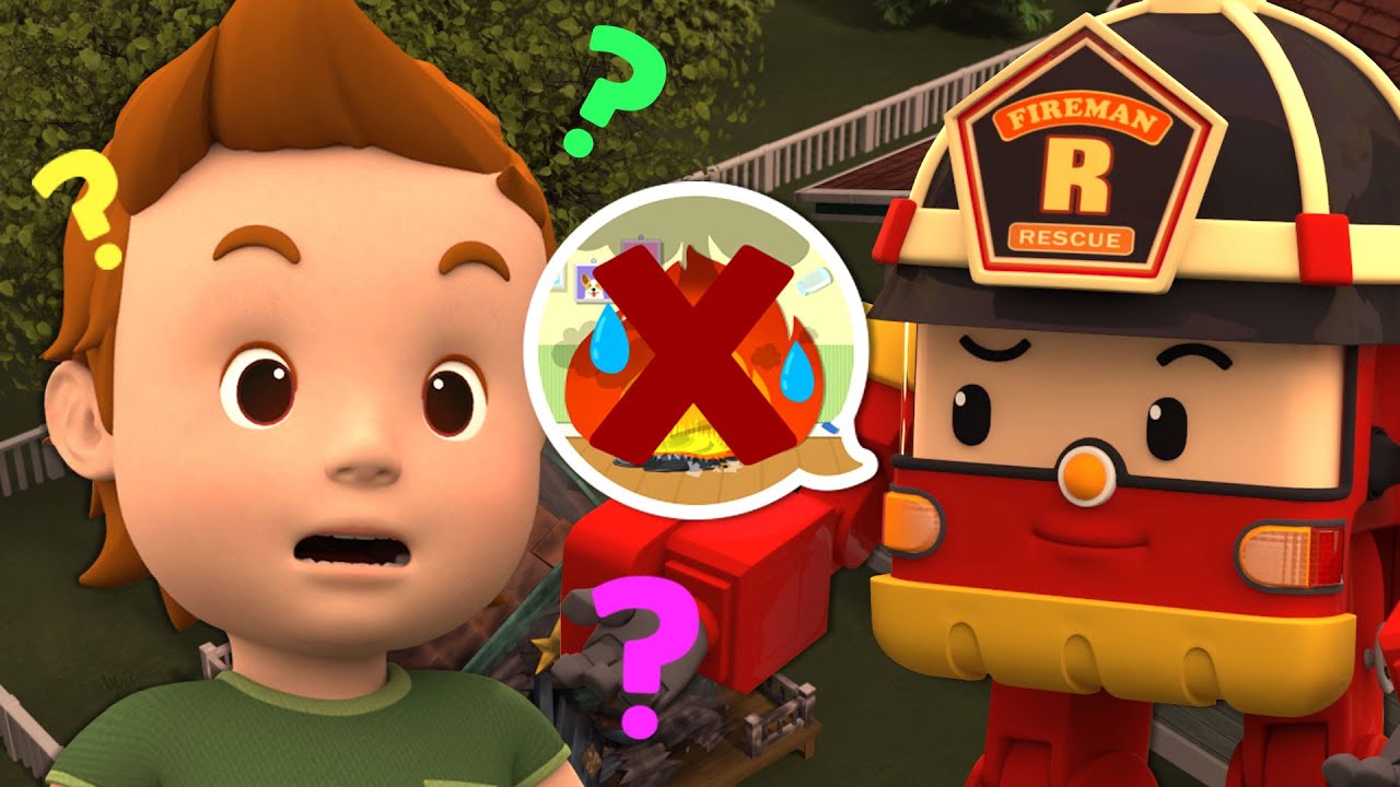 Oil Fire│Best Fire Safety Series🚒│Fires You Cannot Put Out with Water│Robocar POLI TV