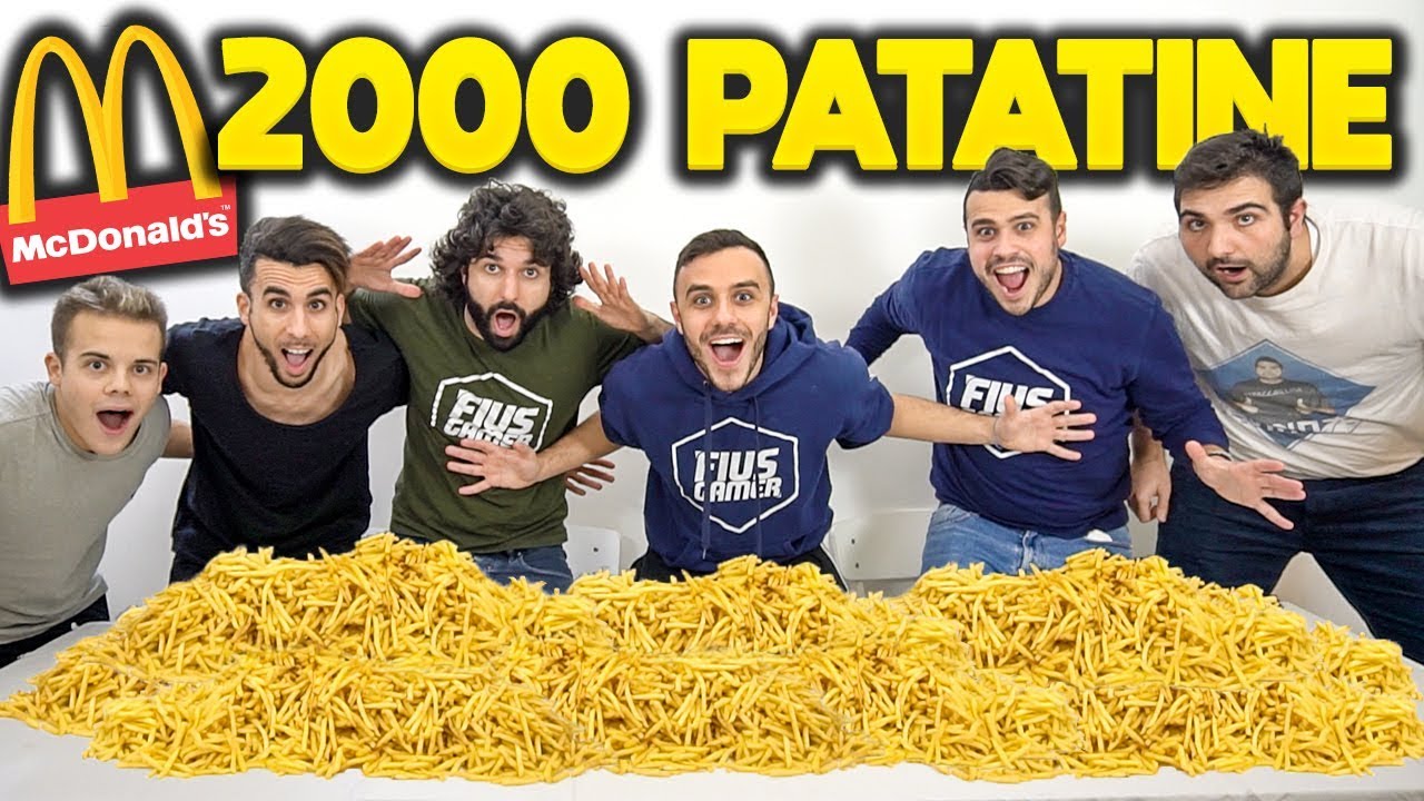 🍟2,000 McPATATINE!!! [13.200 Kcal] French Fries Challenge