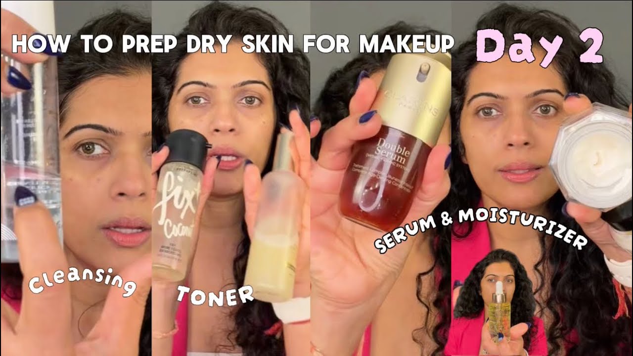 DAY2Your Makeup Will Crack Without This!|Skin Prep for Dry Skin(CTM Routine) BACKTO BASICS |PRATIBHA