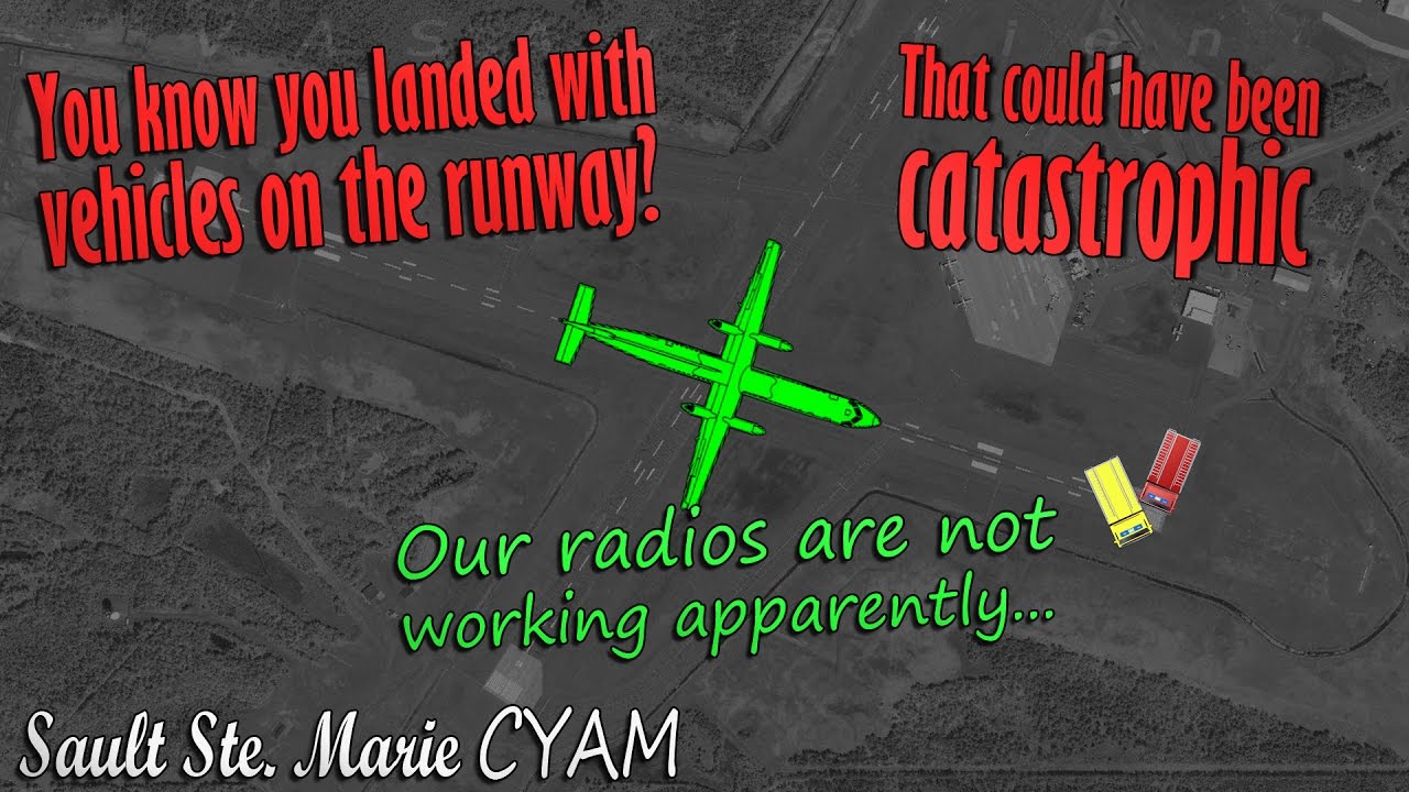 Jazz Dash-8 LANDS WITH VEHICLES ON THE RUNWAY | Gets Reprimanded