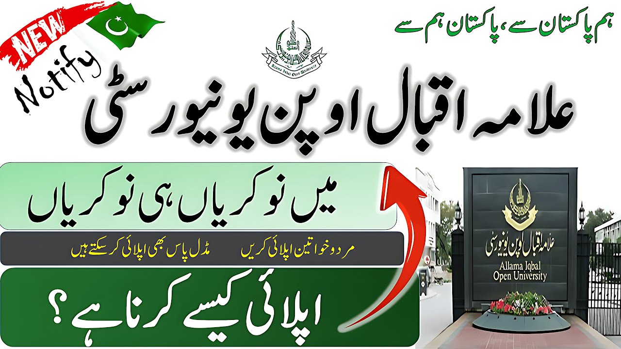 Allama Iqbal Open University Jobs 2026 | Notify Pakistan | AIOU Jobs 2026