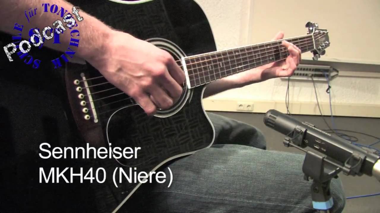 Mikrofonvergleich Akustik Gitarre Schule für Tontechnik Video Podcast Folge 3, Teil 1/2