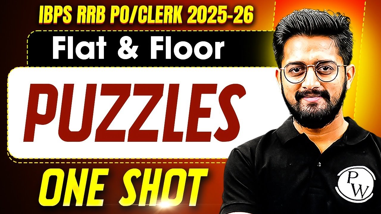 IBPS RRB PO & Clerk 2025 | Flat and Floor Puzzle One Shot | Puzzle Reasoning | by Sachin Sir