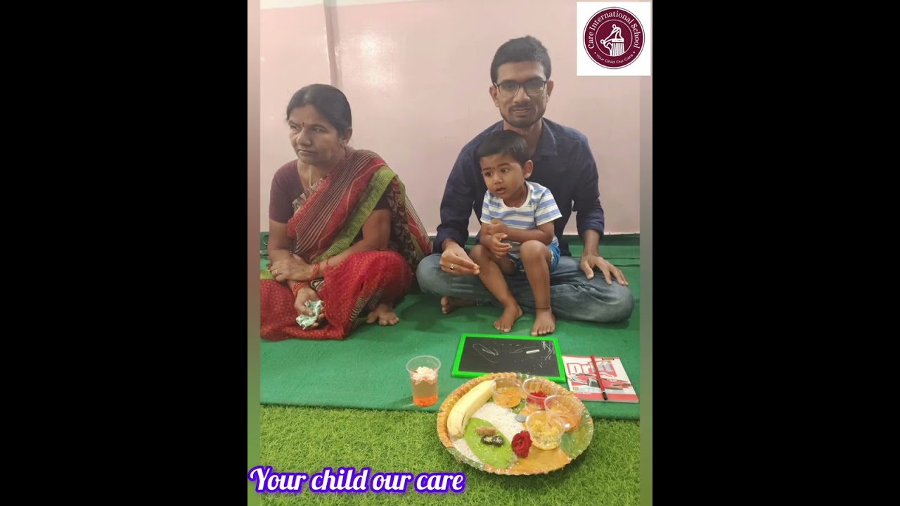 #Vasantha panchami@,maa Saraswati # pooja #Aksharabhyasam #Care international school 🏫