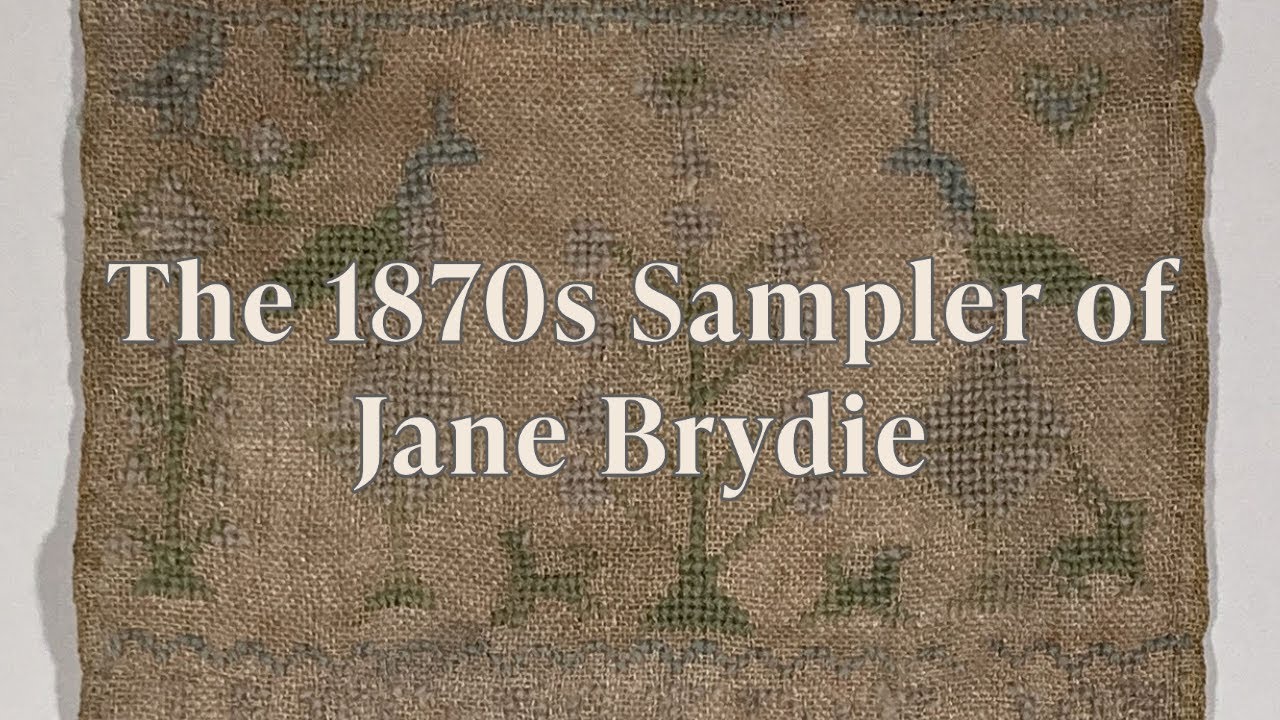 Conserving a Victorian Era Scottish Sampler- Textile Conservation Treatment