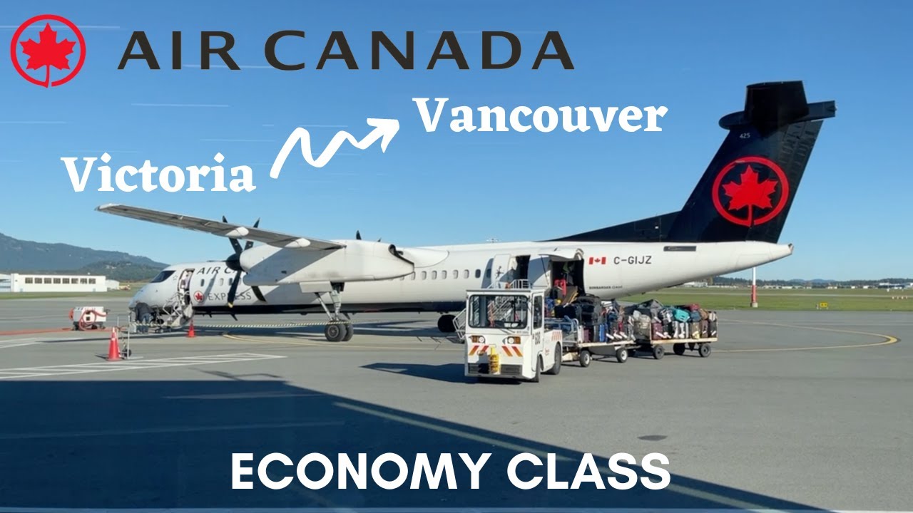 20 MINUTE FLIGHT Air Canada Dash 8-400 (Q400) Victoria to Vancouver | TRIP REPORT